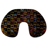 Kaleidoscope Pattern Abstract Art Travel Neck Pillows Back