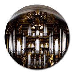 Organ Church Music Organ Whistle Round Mousepads by Celenk