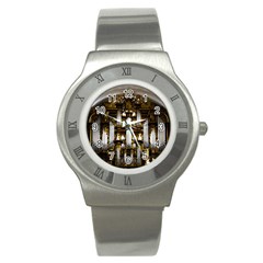 Organ Church Music Organ Whistle Stainless Steel Watch