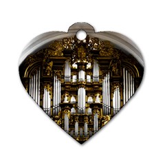 Organ Church Music Organ Whistle Dog Tag Heart (two Sides) by Celenk