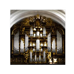 Organ Church Music Organ Whistle Small Satin Scarf (square) by Celenk