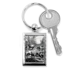 Holstein Fresian Cows Fresian Cows Key Chains (rectangle)  by Celenk