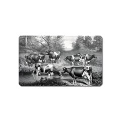 Holstein Fresian Cows Fresian Cows Magnet (name Card) by Celenk