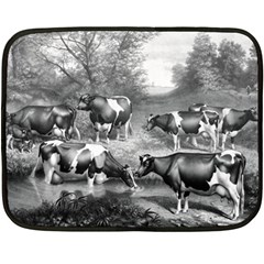 Holstein Fresian Cows Fresian Cows Fleece Blanket (mini) by Celenk