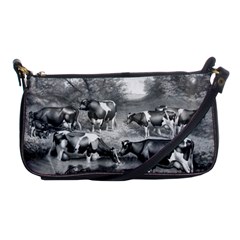 Holstein Fresian Cows Fresian Cows Shoulder Clutch Bags by Celenk