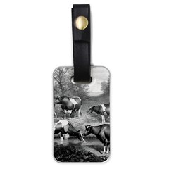 Holstein Fresian Cows Fresian Cows Luggage Tags (one Side)  by Celenk