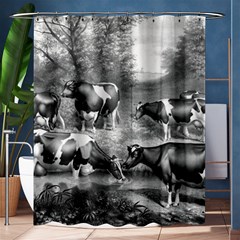 Holstein Fresian Cows Fresian Cows Shower Curtain 60  X 72  (medium)  by Celenk