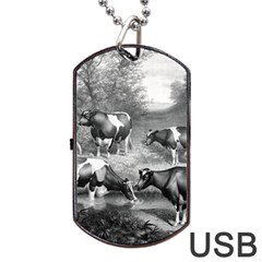 Holstein Fresian Cows Fresian Cows Dog Tag Usb Flash (one Side) by Celenk