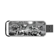 Holstein Fresian Cows Fresian Cows Portable Usb Flash (two Sides) by Celenk