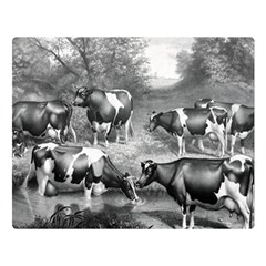 Holstein Fresian Cows Fresian Cows Double Sided Flano Blanket (large)  by Celenk