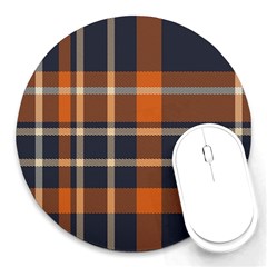 Abstract Background Pattern Textile 6 Round Mousepads by Celenk