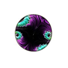 Fractals Spirals Black Colorful Hat Clip Ball Marker (4 Pack) by Celenk