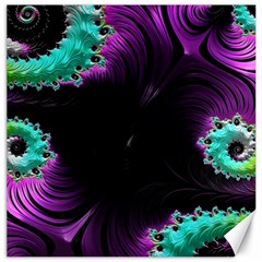 Fractals Spirals Black Colorful Canvas 16  X 16   by Celenk