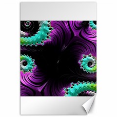 Fractals Spirals Black Colorful Canvas 20  X 30   by Celenk