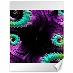 Fractals Spirals Black Colorful Canvas 36  X 48   by Celenk