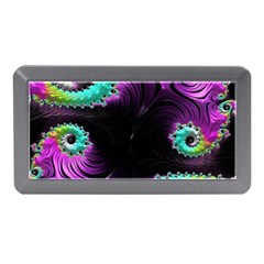 Fractals Spirals Black Colorful Memory Card Reader (mini) by Celenk