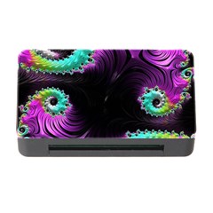 Fractals Spirals Black Colorful Memory Card Reader With Cf by Celenk