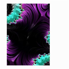 Fractals Spirals Black Colorful Small Garden Flag (two Sides) by Celenk