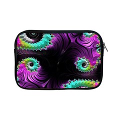 Fractals Spirals Black Colorful Apple Ipad Mini Zipper Cases by Celenk