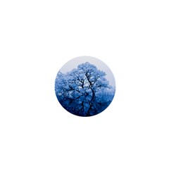 Nature Inspiration Trees Blue 1  Mini Buttons by Celenk