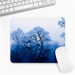 Nature Inspiration Trees Blue Large Mousepads by Celenk