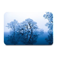 Nature Inspiration Trees Blue Plate Mats by Celenk