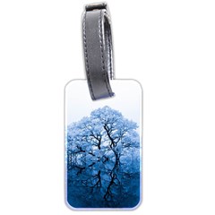 Nature Inspiration Trees Blue Luggage Tags (two Sides) by Celenk