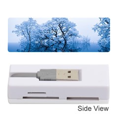 Nature Inspiration Trees Blue Memory Card Reader (stick)  by Celenk