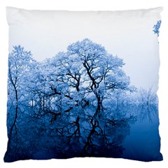 Nature Inspiration Trees Blue Standard Flano Cushion Case (one Side) by Celenk