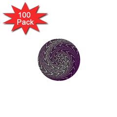 Graphic Abstract Lines Wave Art 1  Mini Buttons (100 Pack)  by Celenk