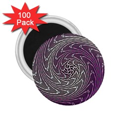 Graphic Abstract Lines Wave Art 2 25  Magnets (100 Pack)  by Celenk