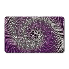 Graphic Abstract Lines Wave Art Magnet (rectangular) by Celenk