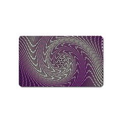 Graphic Abstract Lines Wave Art Magnet (name Card) by Celenk