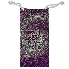 Graphic Abstract Lines Wave Art Jewelry Bag by Celenk