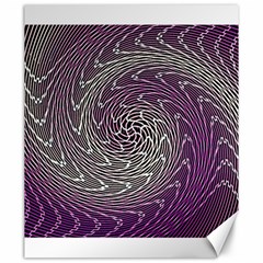 Graphic Abstract Lines Wave Art Canvas 20  X 24   by Celenk