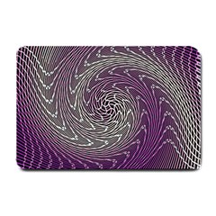 Graphic Abstract Lines Wave Art Small Doormat  by Celenk