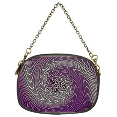 Graphic Abstract Lines Wave Art Chain Purses (two Sides)  by Celenk