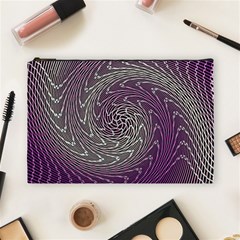 Graphic Abstract Lines Wave Art Cosmetic Bag (large)  by Celenk