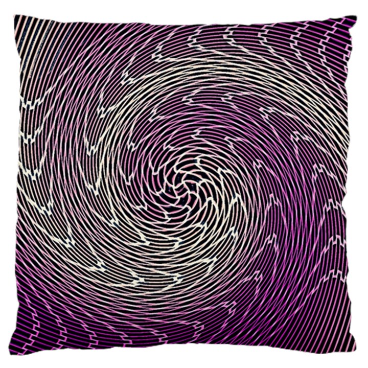 Graphic Abstract Lines Wave Art Standard Flano Cushion Case (Two Sides)