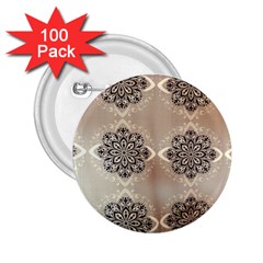 Flower Pattern Pattern Art 2 25  Buttons (100 Pack)  by Celenk