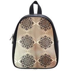 Flower Pattern Pattern Art School Bag (small) by Celenk