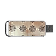 Flower Pattern Pattern Art Portable Usb Flash (one Side) by Celenk