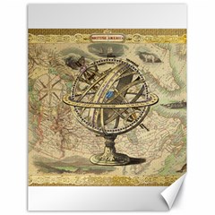 Map Compass Nautical Vintage Canvas 18  X 24   by Celenk