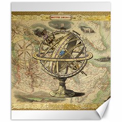 Map Compass Nautical Vintage Canvas 20  X 24   by Celenk