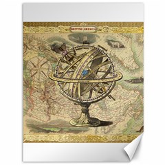 Map Compass Nautical Vintage Canvas 36  X 48   by Celenk