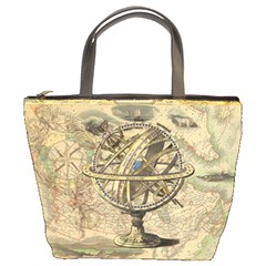 Map Compass Nautical Vintage Bucket Bags