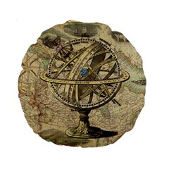 Map Compass Nautical Vintage Standard 15  Premium Round Cushions by Celenk