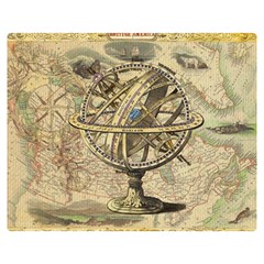 Map Compass Nautical Vintage Double Sided Flano Blanket (medium)  by Celenk