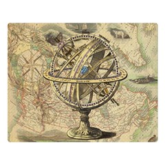 Map Compass Nautical Vintage Double Sided Flano Blanket (large)  by Celenk