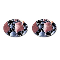 Fractal Art Design Fantasy Science Cufflinks (oval) by Celenk